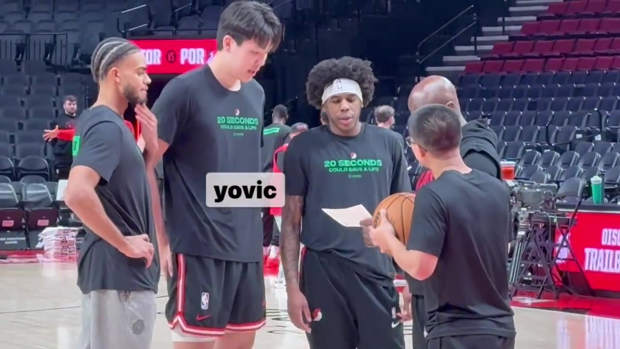 华体会官网-拓记：杨瀚森赛前训练内容明显更偏向锋线 加了不少结合球突破